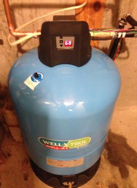 Well-X-Trol pressure tank installation in NH home